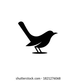 bird silhouette logo Illustration. Vector graphic template.