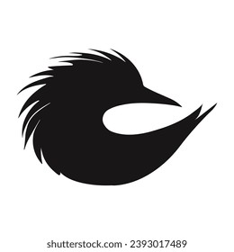 bird silhouette logo on white