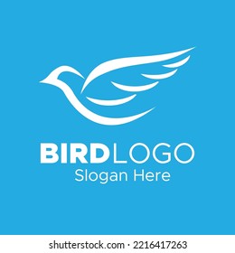 Bird Silhouette Logo Template Vector Design