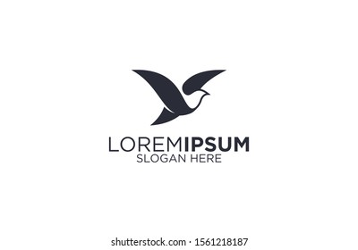 Bird silhouette logo vector  illustration