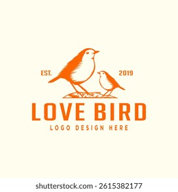 bird silhouette nest logo vector icon illustration