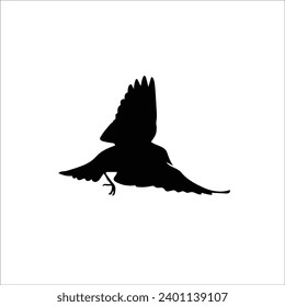 Bird silhouette stock vector illustration