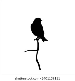 Bird silhouette stock vector illustration