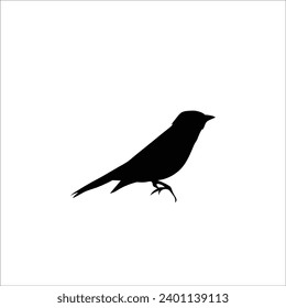 Bird silhouette stock vector illustration