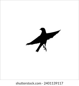 Bird silhouette stock vector illustration