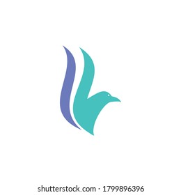 Bird silhouette Template vector illustration