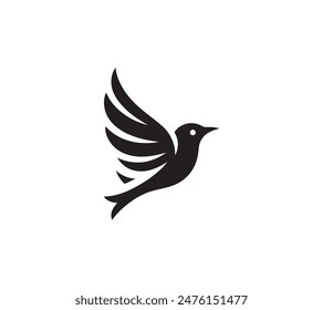 Icono de Arte vectorial de silueta de ave
