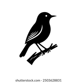 Bird Silhouette vector art Illustration.