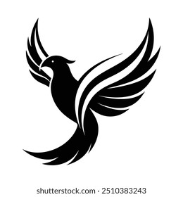 bird silhouette vector art illustration 