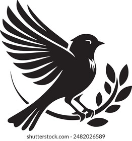 Un ilustrador de Arte vectorial Bird Silhouette