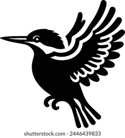 Bird silhouette vector design graphics 