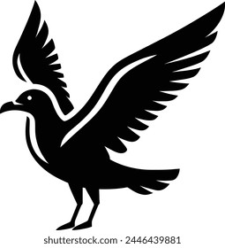 Bird silhouette vector design graphics 