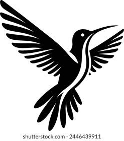 Bird silhouette vector design graphics 