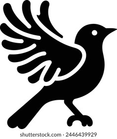 Bird silhouette vector design graphics 