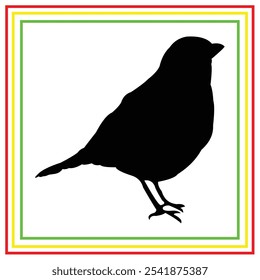 bird silhouette vector design on white background