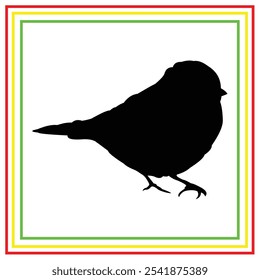 bird silhouette vector design on white background