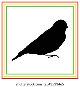 bird silhouette vector design on white background