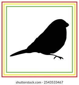 bird silhouette vector design on white background