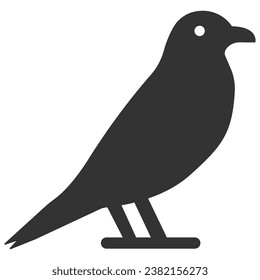 Vogelsilhouette. Vektorflachsymbol