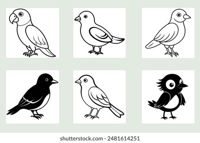 bird silhouette Vector Illustration 1