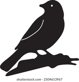 Silueta de pájaro Vector de ilustración