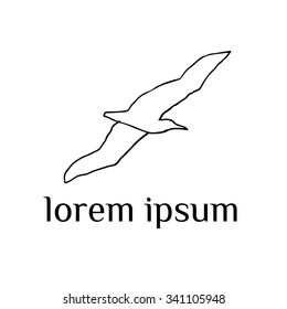 Bird silhouette vector illustration
