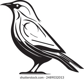 Bird silhouette vector illustration for Logo and T-Shirt design