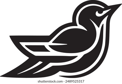 Bird silhouette vector illustration for Logo and T-Shirt design