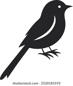 Ilustración vectorial de silueta de pájaro, perfecta para el diseño de logotipos, proyectos de arte y Diseño gráfico.