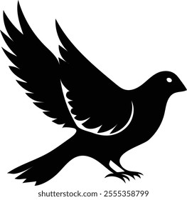 Bird silhouette vector style art 