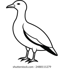 bird silhouette vector style with white background