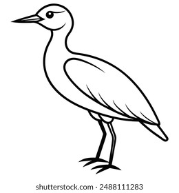 bird silhouette vector style with white background