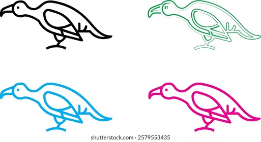 Bird silhouettes, colorful wings, graphic design, minimalist art, flat colors, vector illustration, black pink blue turquoise, flying birds, spread wings, simplified shapes, clean lines, stylized avia