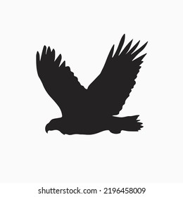 bird silhoutte vector, white background