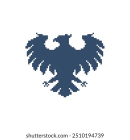 bird siluet logo pixel art