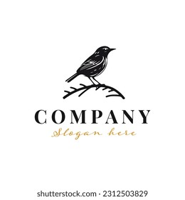 Bird simple logo template design