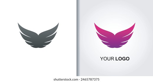 bird simple logo template vector