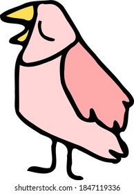 Bird Singer Isolated Animal Vector