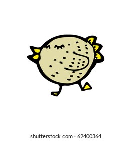 bird singing cartoon