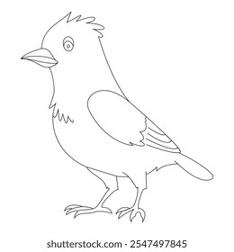 Bird Single continuous line art