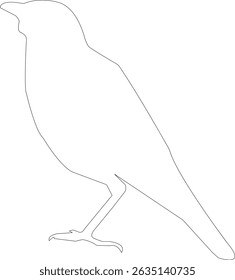 
Bird single line art vector design
