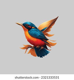 diseño vectorial del logotipo de sesión de aves