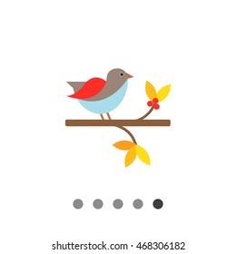 Bird sitting on branch