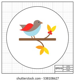 Bird sitting on branch
