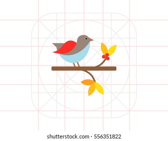 Bird sitting on branch