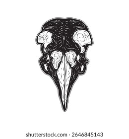 bird skull vector design. suitable for icon, symbol or other design element
