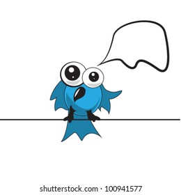 bird and speech bubble