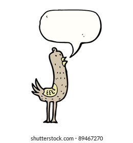 bird with speech bubble