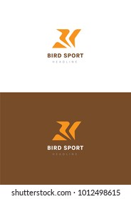 Bird sport logo template.