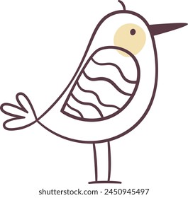 Ilustración vectorial de garabato de pie